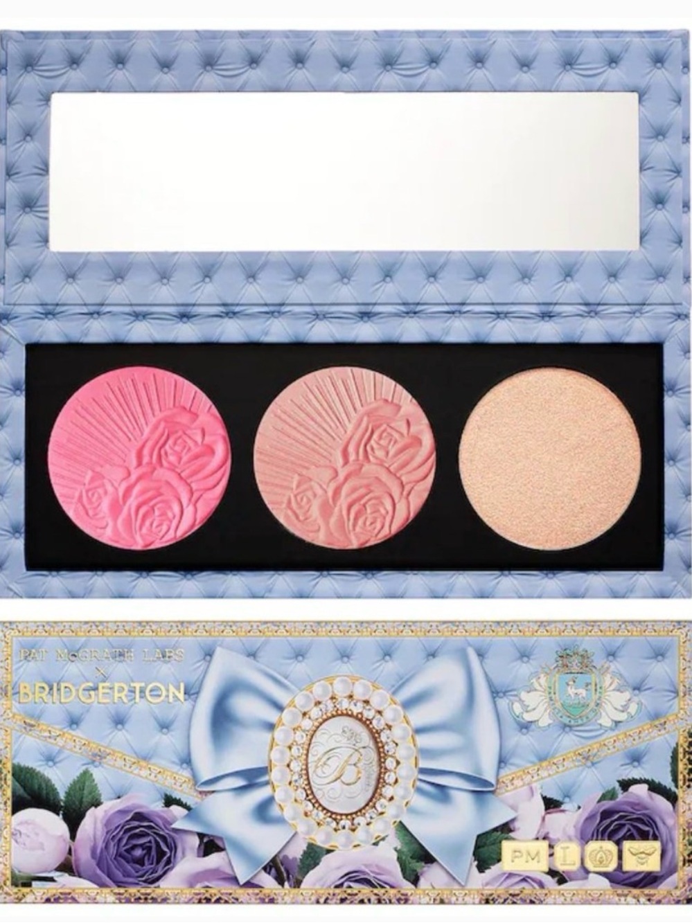 Bridgerton x Pat McGrath Blush & Highlight Palette - Pink Peach